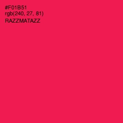 #F01B51 - Razzmatazz Color Image