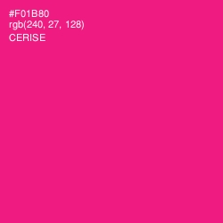 #F01B80 - Cerise Color Image