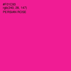 #F01C93 - Persian Rose Color Image