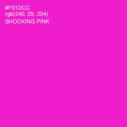 #F01DCC - Shocking Pink Color Image