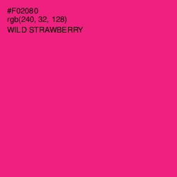 #F02080 - Wild Strawberry Color Image