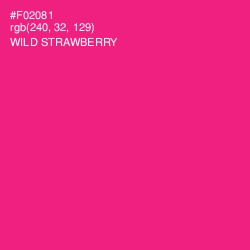 #F02081 - Wild Strawberry Color Image