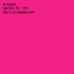 #F02084 - Wild Strawberry Color Image