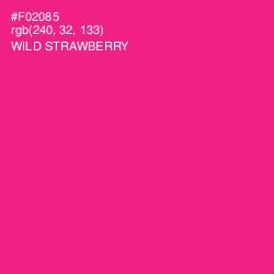 #F02085 - Wild Strawberry Color Image