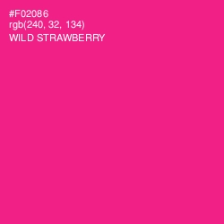 #F02086 - Wild Strawberry Color Image