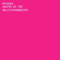 #F02088 - Wild Strawberry Color Image