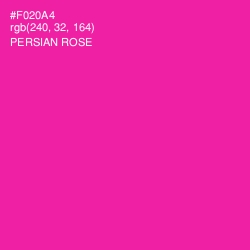 #F020A4 - Persian Rose Color Image
