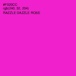 #F020CC - Razzle Dazzle Rose Color Image