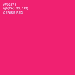 #F02171 - Cerise Red Color Image