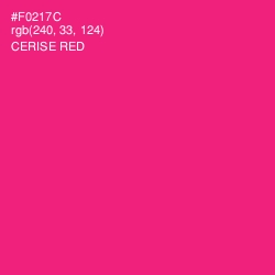 #F0217C - Cerise Red Color Image