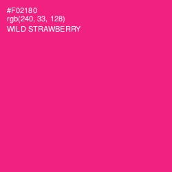 #F02180 - Wild Strawberry Color Image