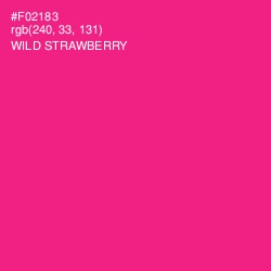 #F02183 - Wild Strawberry Color Image