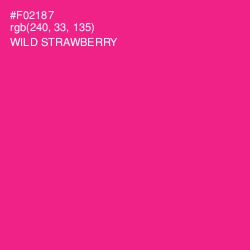 #F02187 - Wild Strawberry Color Image
