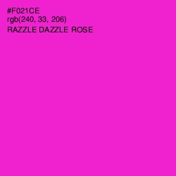 #F021CE - Razzle Dazzle Rose Color Image