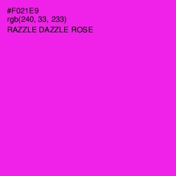 #F021E9 - Razzle Dazzle Rose Color Image