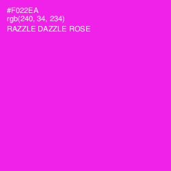 #F022EA - Razzle Dazzle Rose Color Image