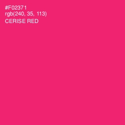 #F02371 - Cerise Red Color Image