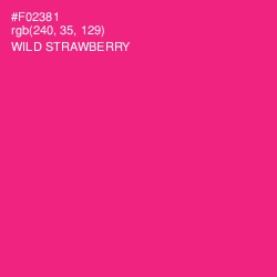 #F02381 - Wild Strawberry Color Image