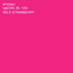 #F02481 - Wild Strawberry Color Image