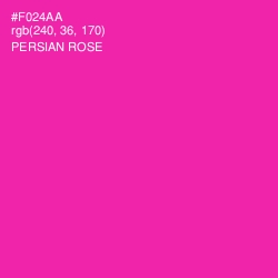 #F024AA - Persian Rose Color Image