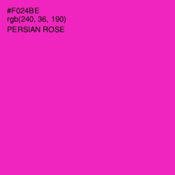 #F024BE - Persian Rose Color Image