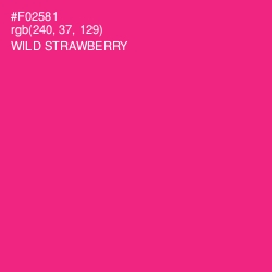 #F02581 - Wild Strawberry Color Image