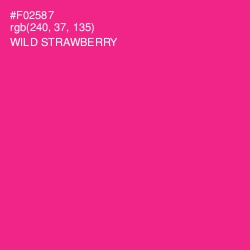 #F02587 - Wild Strawberry Color Image