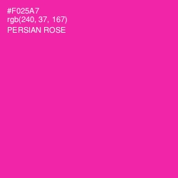 #F025A7 - Persian Rose Color Image