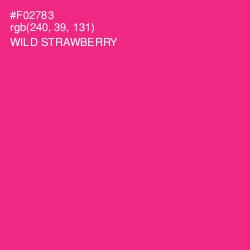 #F02783 - Wild Strawberry Color Image