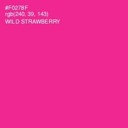 #F0278F - Wild Strawberry Color Image