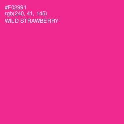 #F02991 - Wild Strawberry Color Image