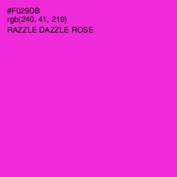 #F029DB - Razzle Dazzle Rose Color Image