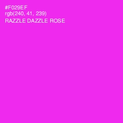 #F029EF - Razzle Dazzle Rose Color Image