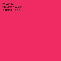 #F02A62 - Radical Red Color Image