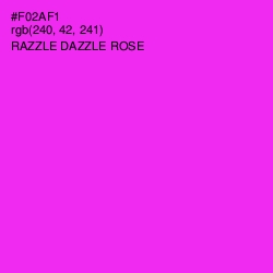 #F02AF1 - Razzle Dazzle Rose Color Image