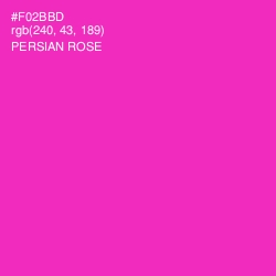 #F02BBD - Persian Rose Color Image