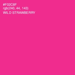 #F02C8F - Wild Strawberry Color Image