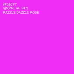 #F02CF7 - Razzle Dazzle Rose Color Image
