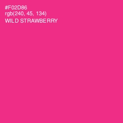 #F02D86 - Wild Strawberry Color Image