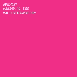 #F02D87 - Wild Strawberry Color Image
