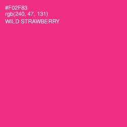 #F02F83 - Wild Strawberry Color Image