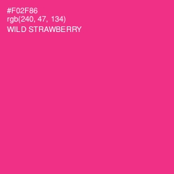 #F02F86 - Wild Strawberry Color Image