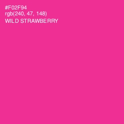 #F02F94 - Wild Strawberry Color Image