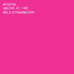 #F02F95 - Wild Strawberry Color Image