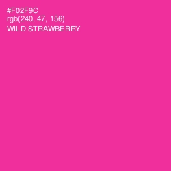 #F02F9C - Wild Strawberry Color Image