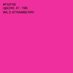 #F02F9E - Wild Strawberry Color Image