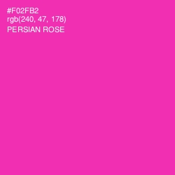 #F02FB2 - Persian Rose Color Image