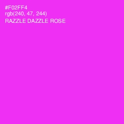 #F02FF4 - Razzle Dazzle Rose Color Image