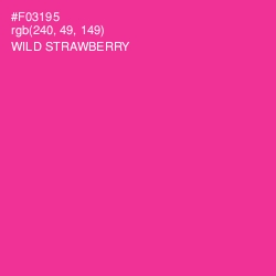 #F03195 - Wild Strawberry Color Image