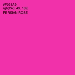 #F031A9 - Persian Rose Color Image